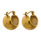 Brinco Oco Arco Minimalista - Banhado a Ouro 18k ou Platina