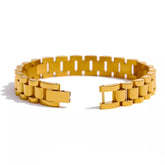 Pulseira Feminina Dourada de Corrente Vellore - Banhada a Ouro 18k